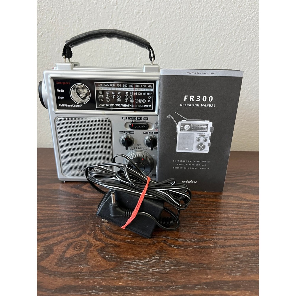 Eton FR300 Emergency Radio Weather Receiver Flashlight Cell Phone Charger